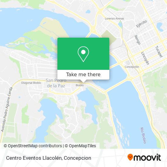 Centro Eventos Llacolén map
