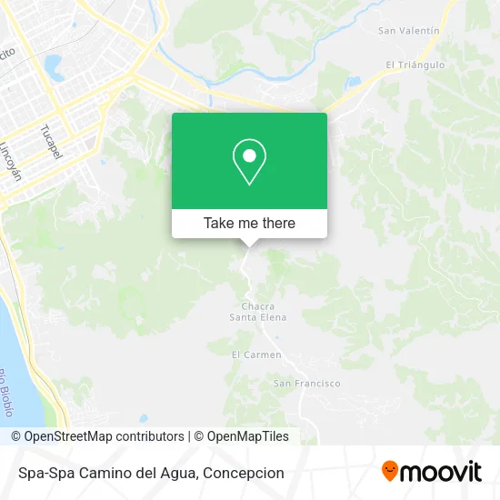 Spa-Spa Camino del Agua map
