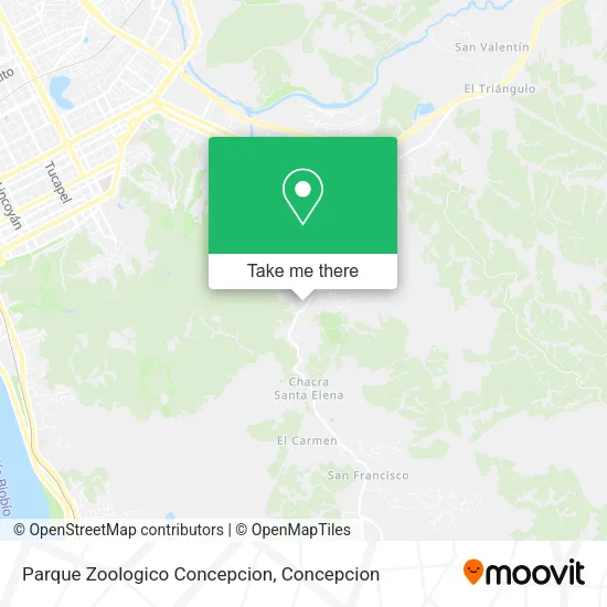 Mapa de Parque Zoologico Concepcion