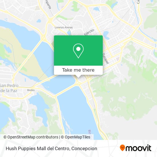 Hush Puppies Mall del Centro map