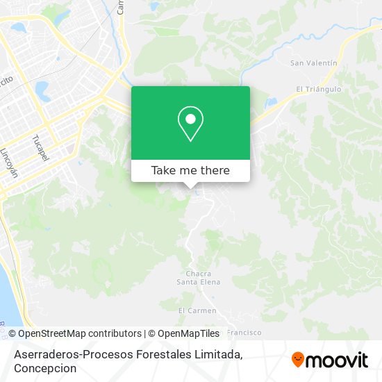 Mapa de Aserraderos-Procesos Forestales Limitada