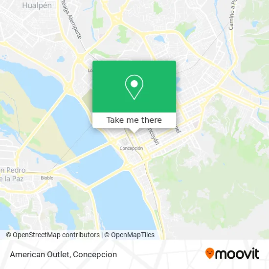 American Outlet map
