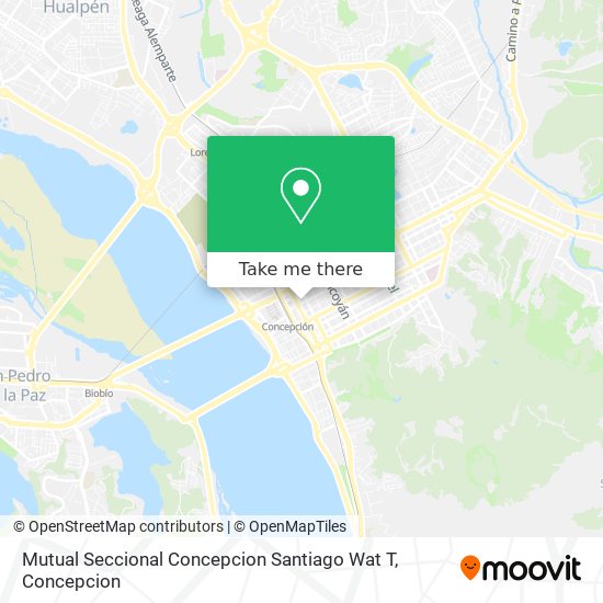 Mutual Seccional Concepcion Santiago Wat T map
