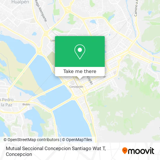 Mutual Seccional Concepcion Santiago Wat T map