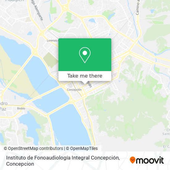 Mapa de Instituto de Fonoaudiología Integral Concepción