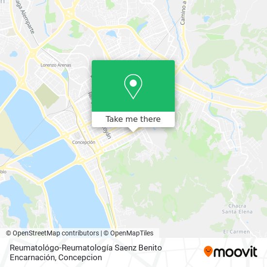 Reumatológo-Reumatología Saenz Benito Encarnación map