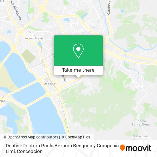 Dentist-Doctora Paola Bezama Benguria y Compania Limi map