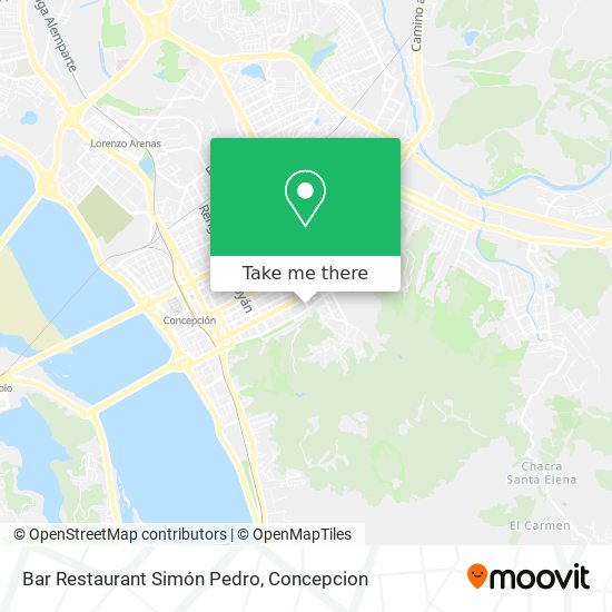 Bar Restaurant Simón Pedro map