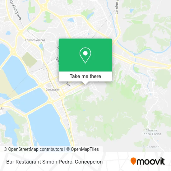 Mapa de Bar Restaurant Simón Pedro