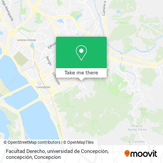 Facultad Derecho, universidad de Concepción, concepción map