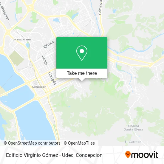 Edificio Virginio Gómez - Udec map