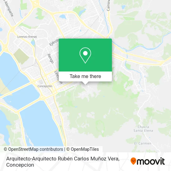 Mapa de Arquitecto-Arquitecto Rubén Carlos Muñoz Vera