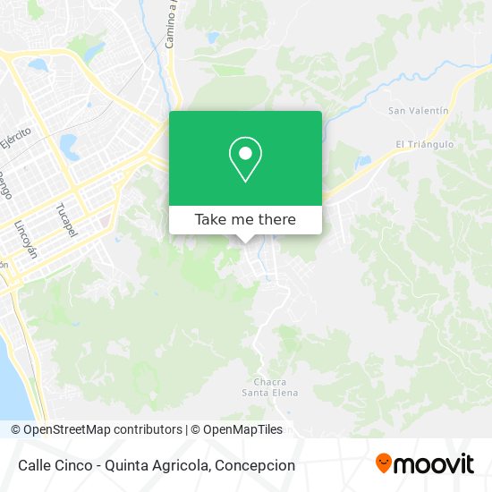 Calle Cinco - Quinta Agricola map