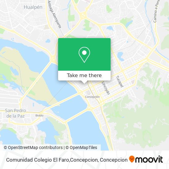 Comunidad Colegio El Faro,Concepcion map