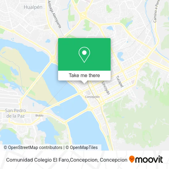 Mapa de Comunidad Colegio El Faro,Concepcion