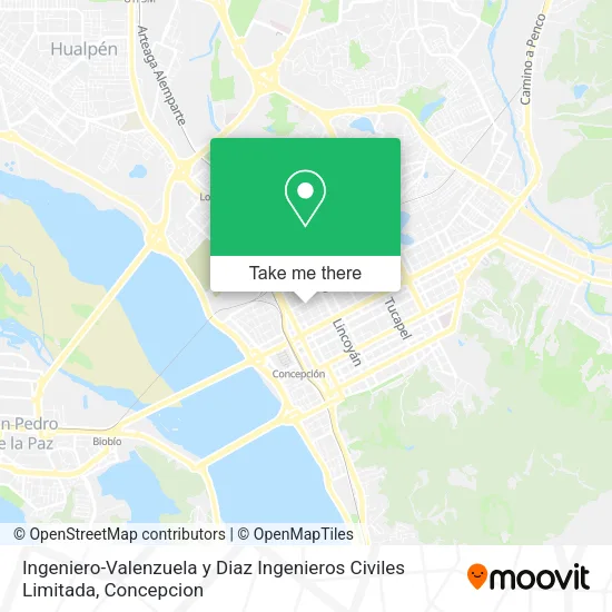 Mapa de Ingeniero-Valenzuela y Diaz Ingenieros Civiles Limitada