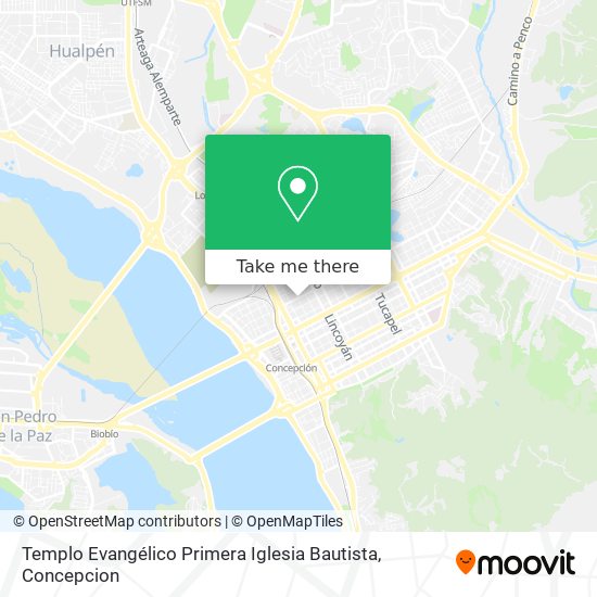 Mapa de Templo Evangélico Primera Iglesia Bautista