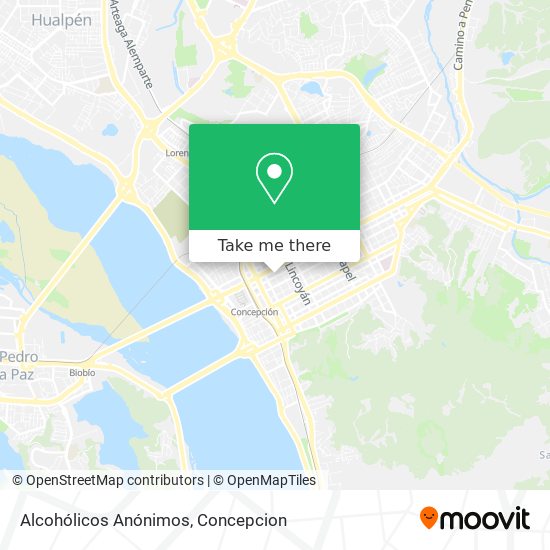 Mapa de Alcohólicos Anónimos