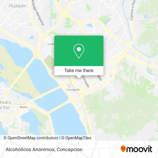 Mapa de Alcohólicos Anónimos