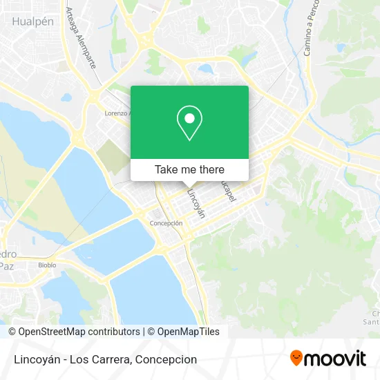 Mapa de Lincoyán - Los Carrera