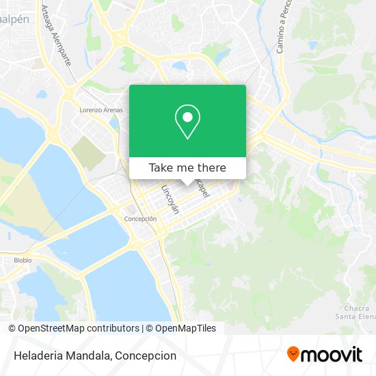 Mapa de Heladeria Mandala
