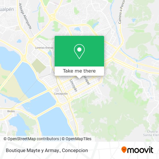 Mapa de Boutique Mayte y Armay.