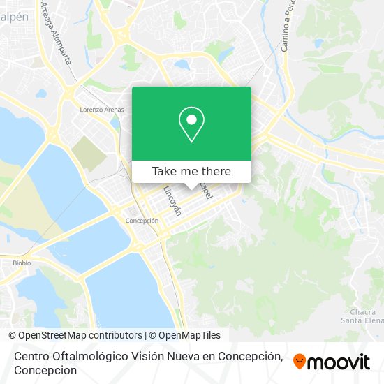 Mapa de Centro Oftalmológico Visión Nueva en Concepción