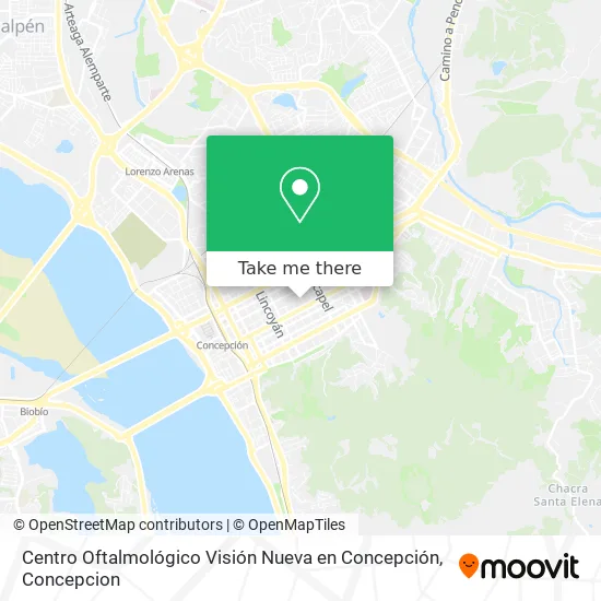 Mapa de Centro Oftalmológico Visión Nueva en Concepción
