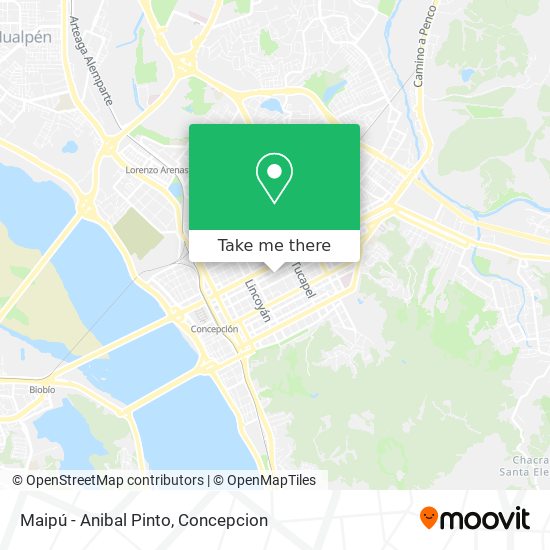 Mapa de Maipú - Anibal Pinto
