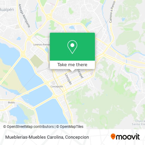 Mueblerias-Muebles Carolina map