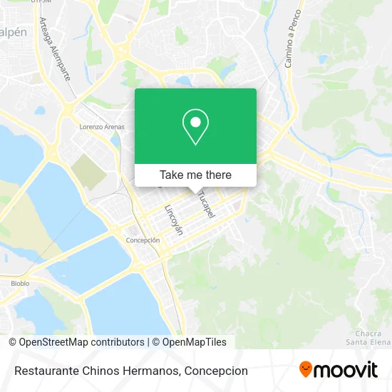 Mapa de Restaurante Chinos Hermanos