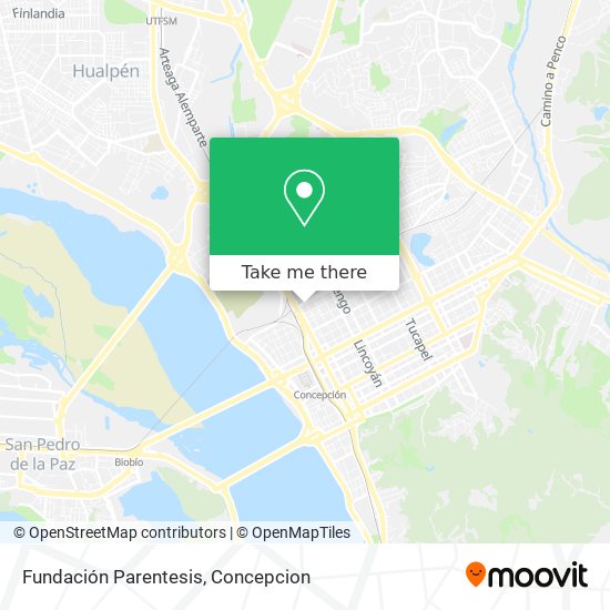 Mapa de Fundación Parentesis