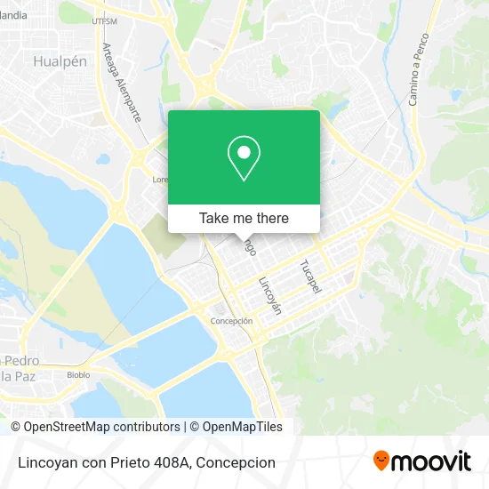 Mapa de Lincoyan con Prieto 408A
