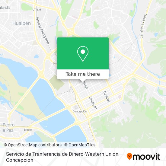 Servicio de Tranferencia de Dinero-Western Union map