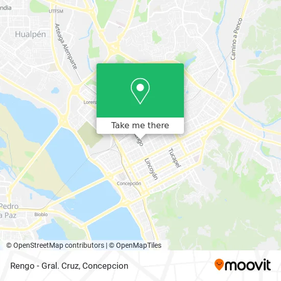 Rengo - Gral. Cruz map