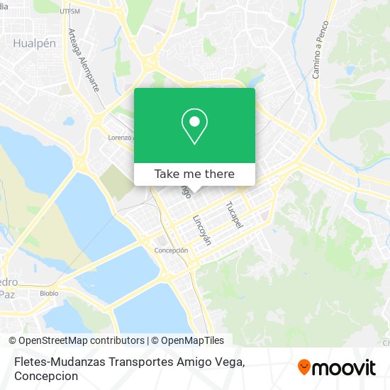 Fletes-Mudanzas Transportes Amigo Vega map