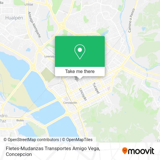 Fletes-Mudanzas Transportes Amigo Vega map