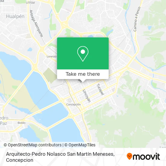 Mapa de Arquitecto-Pedro Nolasco San Martín Meneses