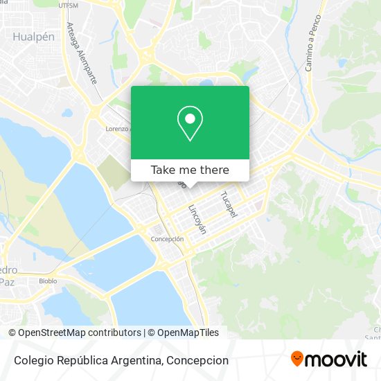 Mapa de Colegio República Argentina