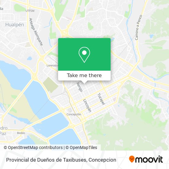 Mapa de Provincial de Dueños de Taxibuses