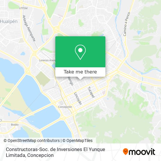 Constructoras-Soc. de Inversiones El Yunque Limitada map
