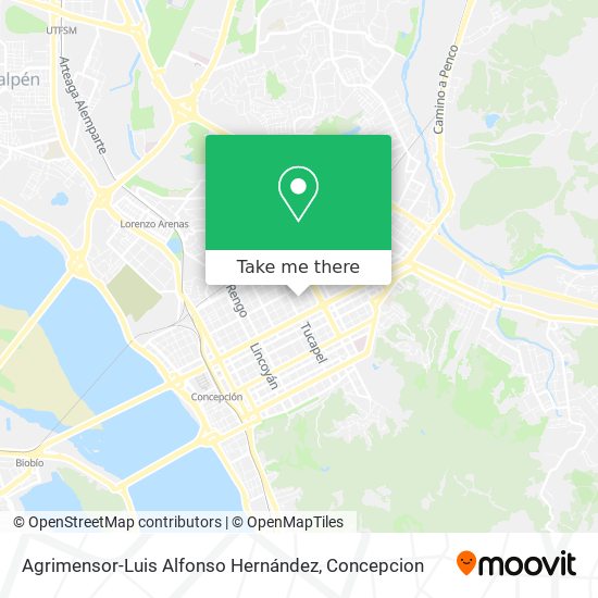 Agrimensor-Luis Alfonso Hernández map