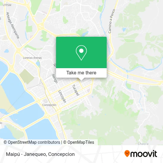 Maipú - Janequeo map