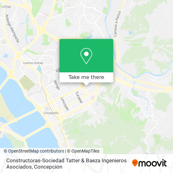 Constructoras-Sociedad Tatter & Baeza Ingenieros Asociados map