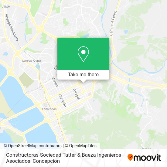 Mapa de Constructoras-Sociedad Tatter & Baeza Ingenieros Asociados