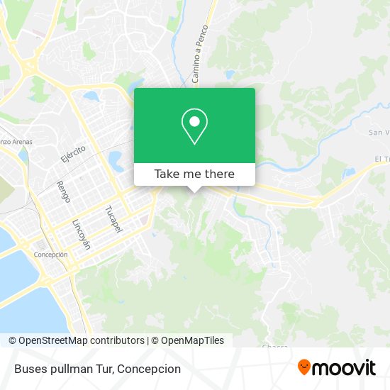 Buses pullman Tur map