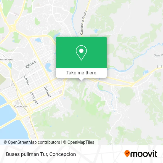Mapa de Buses pullman Tur