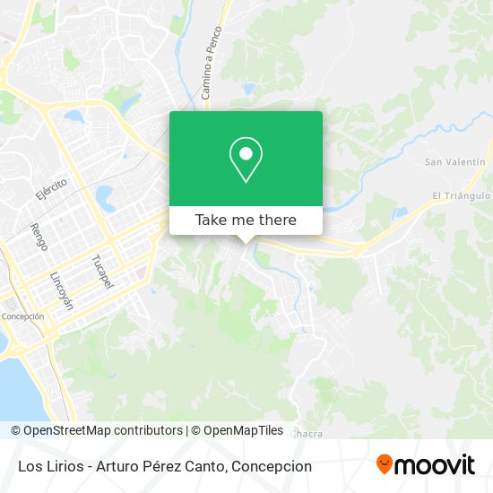 Los Lirios - Arturo Pérez Canto map