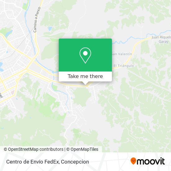 Centro de Envío FedEx map