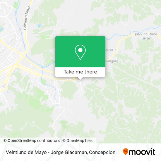 Mapa de Veintiuno de Mayo - Jorge Giacaman